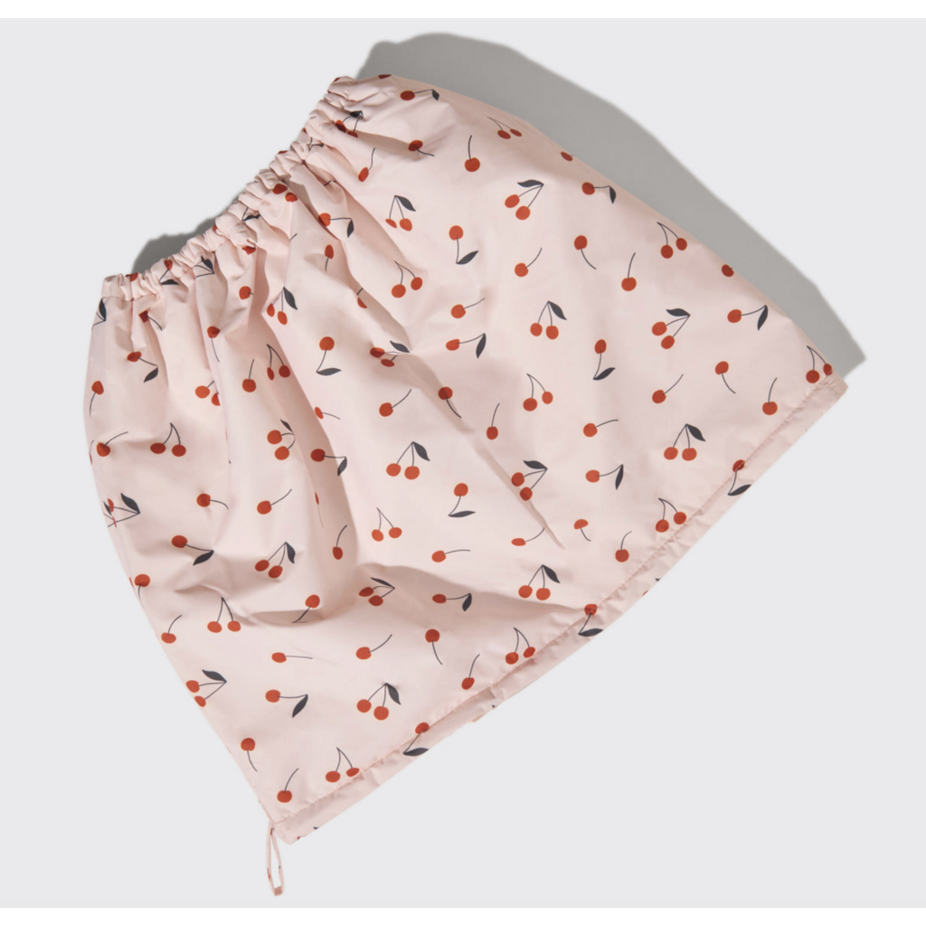 Cherry Print Satin-Lined Flexi Shower Cap