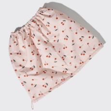 Cherry Print Satin-Lined Flexi Shower Cap