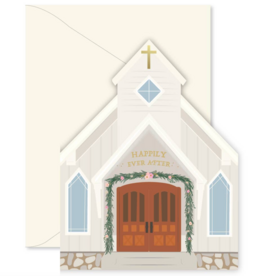Wedding Chapel Die-Cut Greeting Card