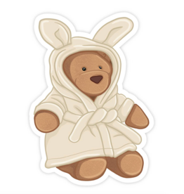 Cozy Robe Bear Jelly Vinyl Sticker