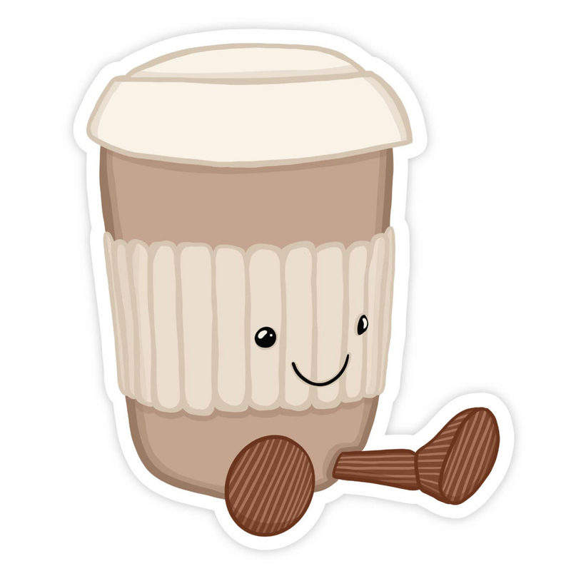 Latte Jelly Cozy Coffee Vinyl Sticker