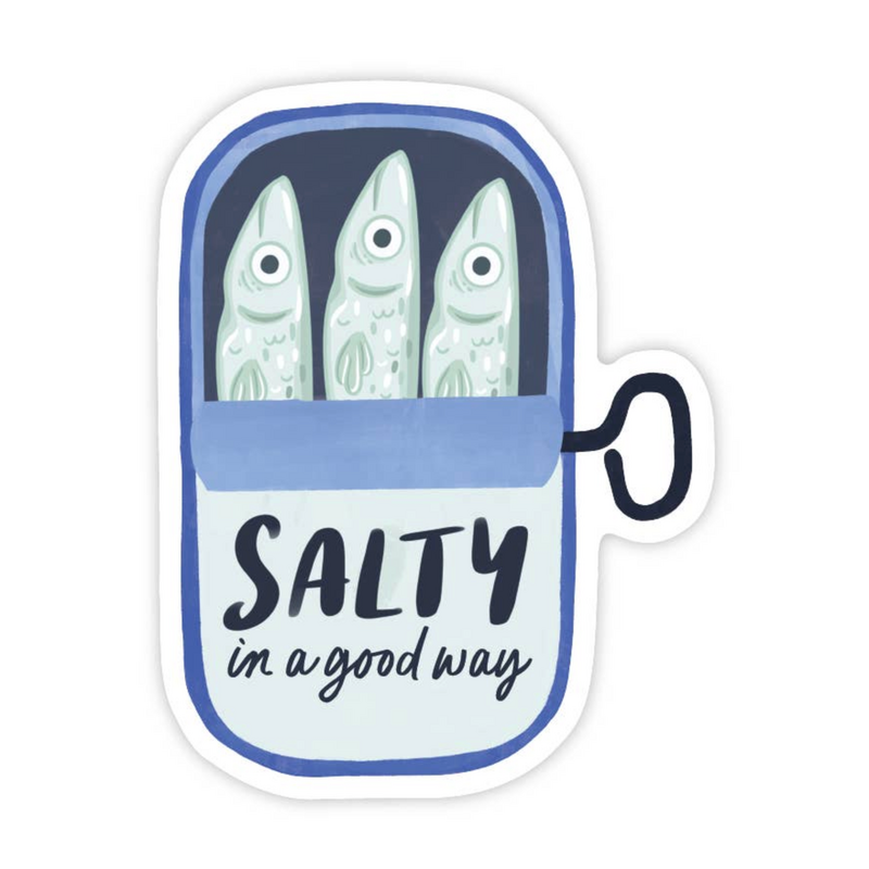 Salty Sardine Sassy Fish Vinyl Sticker