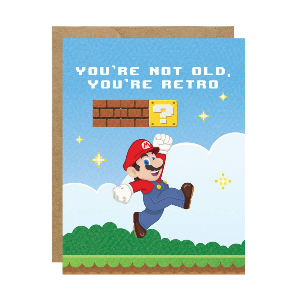 Super Retro Video Game Pop Culture Birthday Card