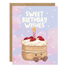 Sweet Birthday Wishes Cake Jelly Card
