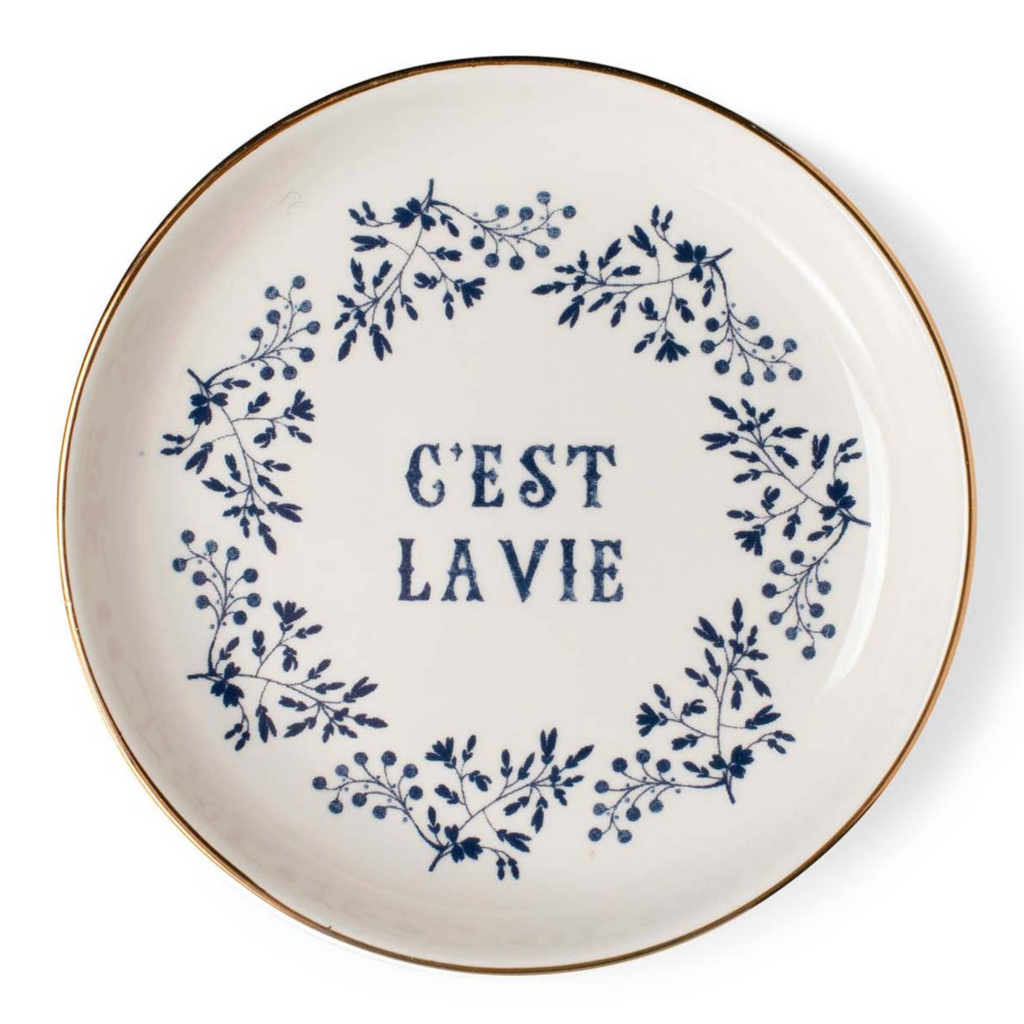 Mem Cest La Vie Memento Small Round Tray