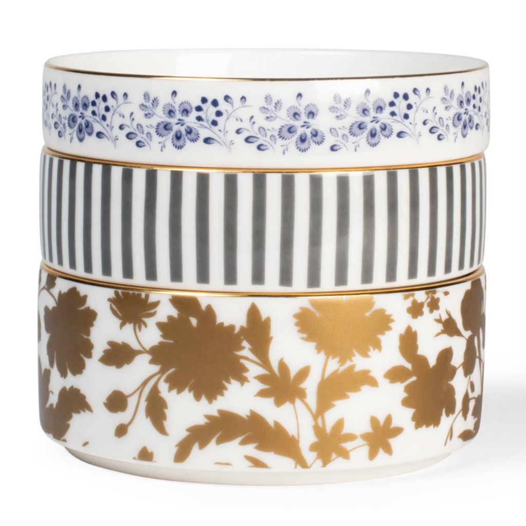 Mem Mix Stoneware Tiered Trinket Box