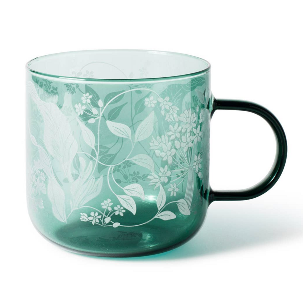 P65 Flr Nouveau Glass Mug Nouveau