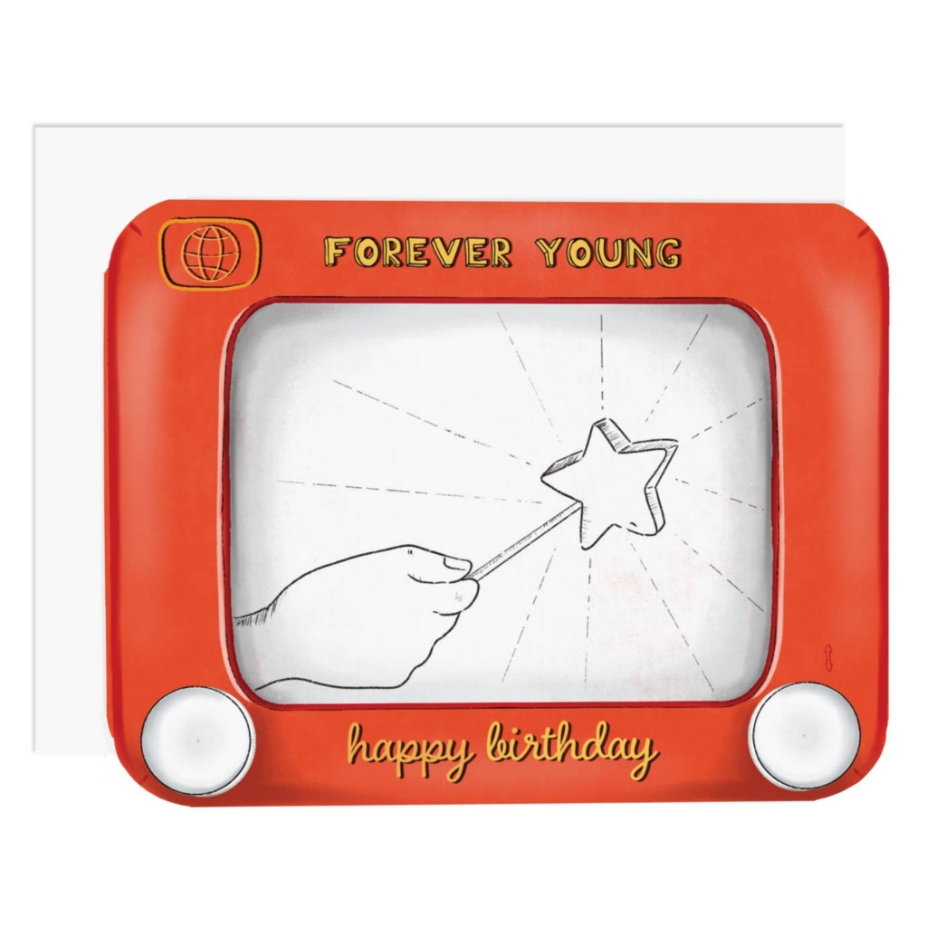 Forever Young Sketch Toy Greeting Card