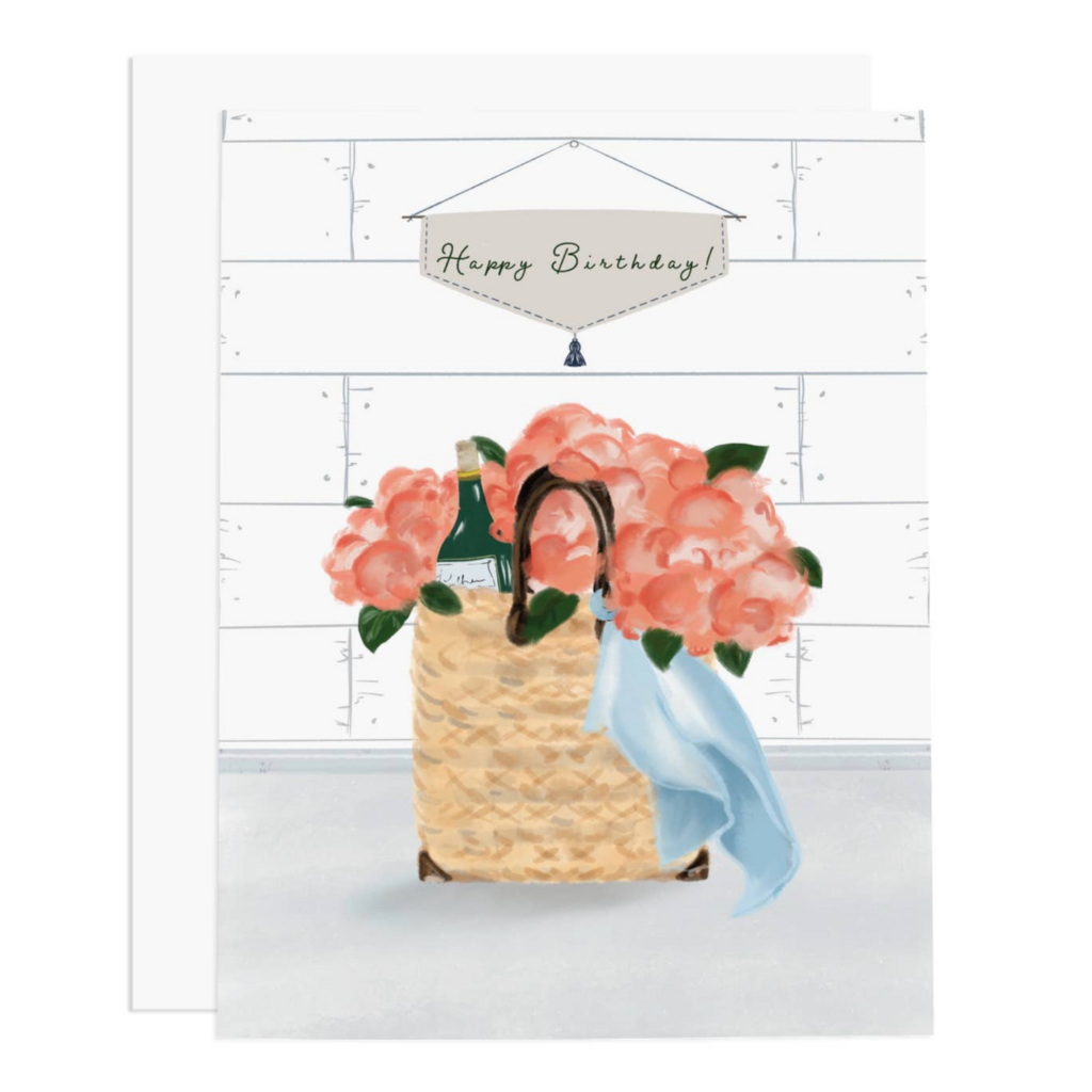 HBD Peonies Greeting Card