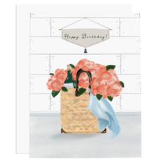 HBD Peonies Greeting Card