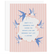 Swallows Wedding Wishes Card