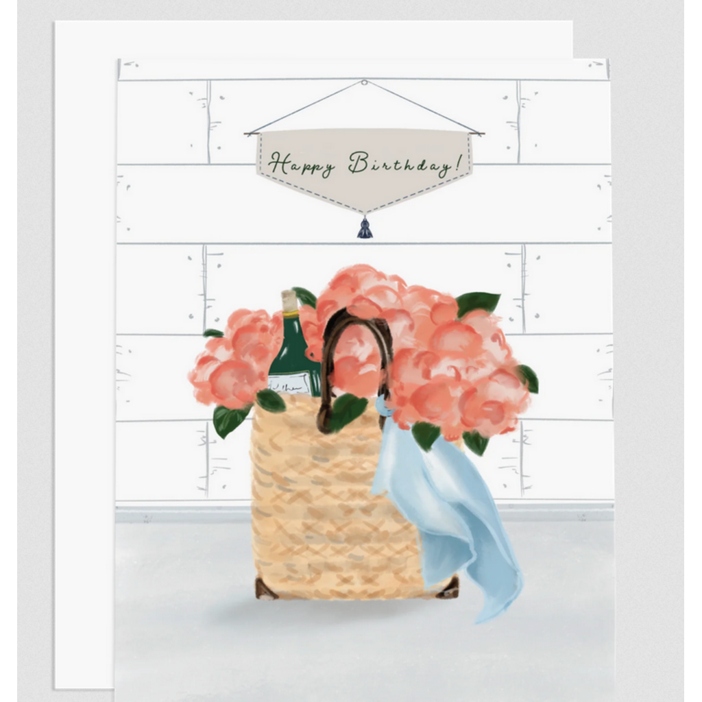 HBD Peonies Greeting Card