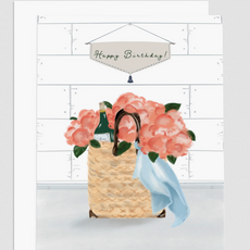 HBD Peonies Greeting Card