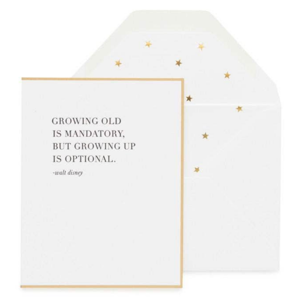 Growing Up Is Optional Card