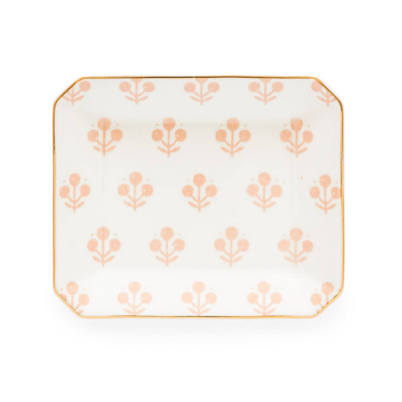 Rose Floral Small Trinket Tray