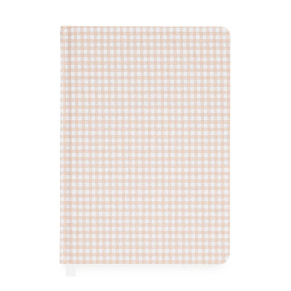 Pink Gingham Tailored Journal