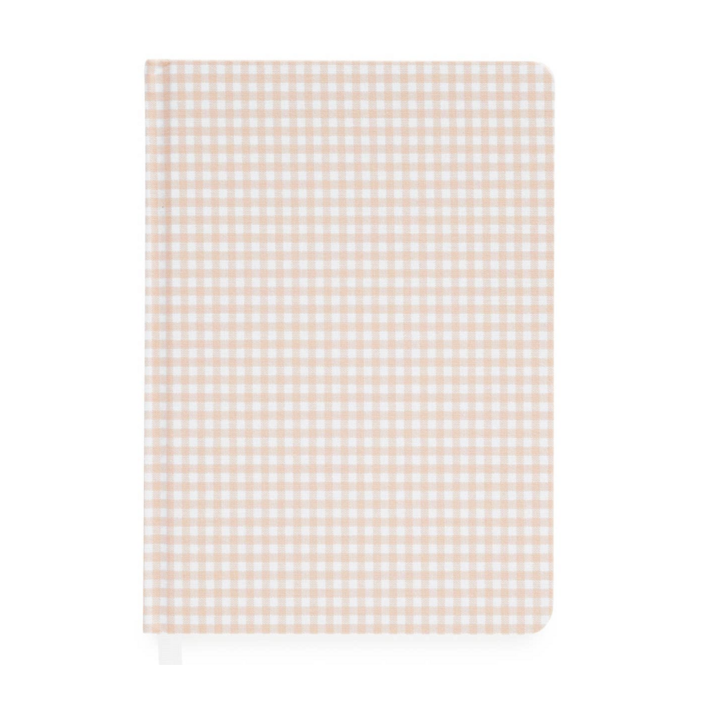 Pink Gingham Tailored Journal