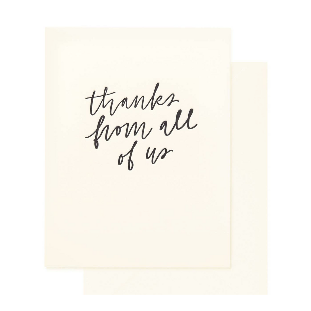 Thanks From All of Us