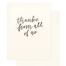 Thanks From All of Us