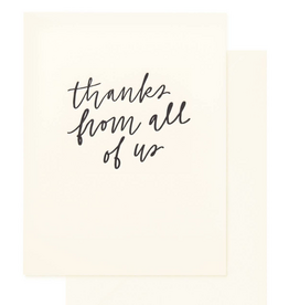 Thanks From All of Us