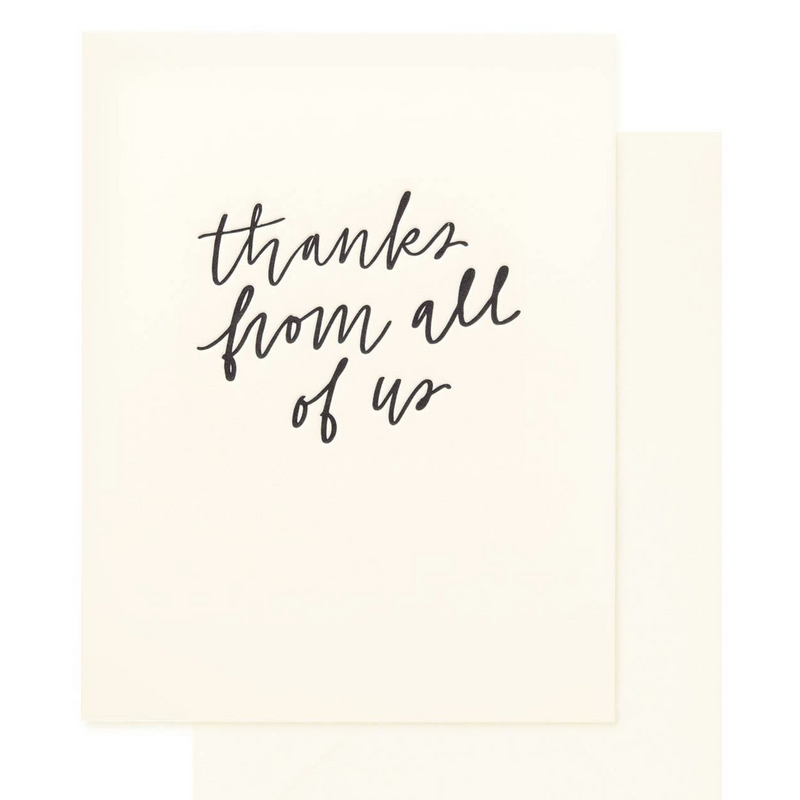 Thanks From All of Us