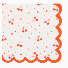 Tossed Cherry Cocktail Napkin