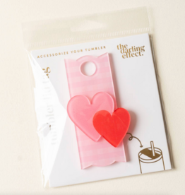 Charming Gingham Tumbler Lid Tag