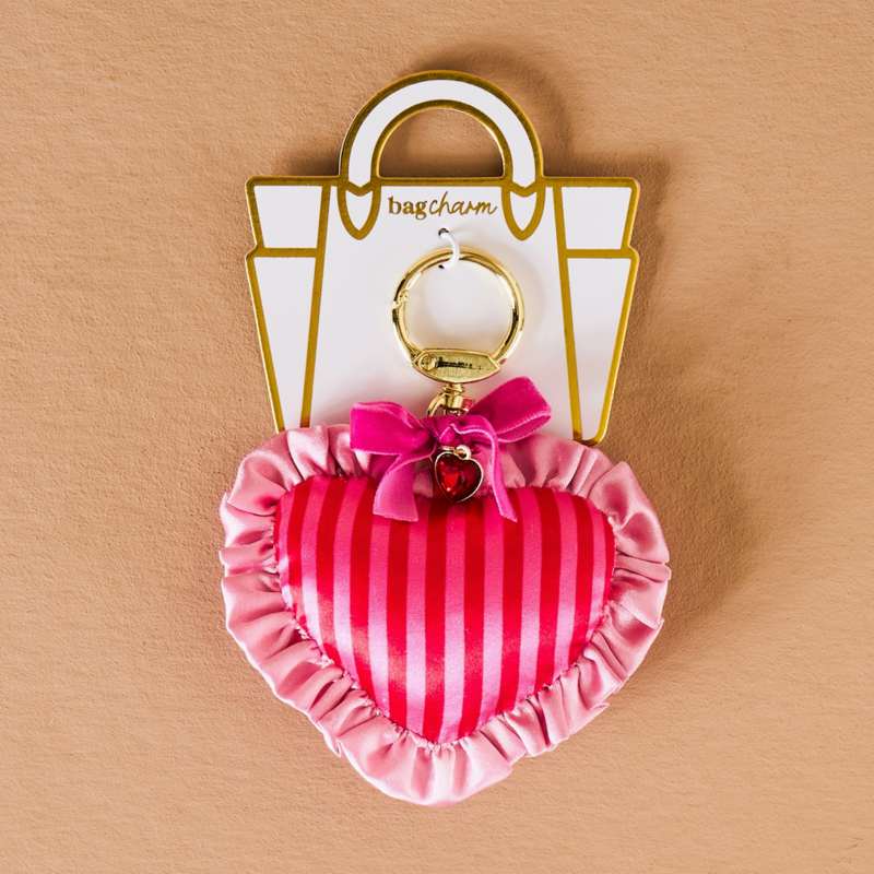 Heartthrob Puffy Heart Bag Charm