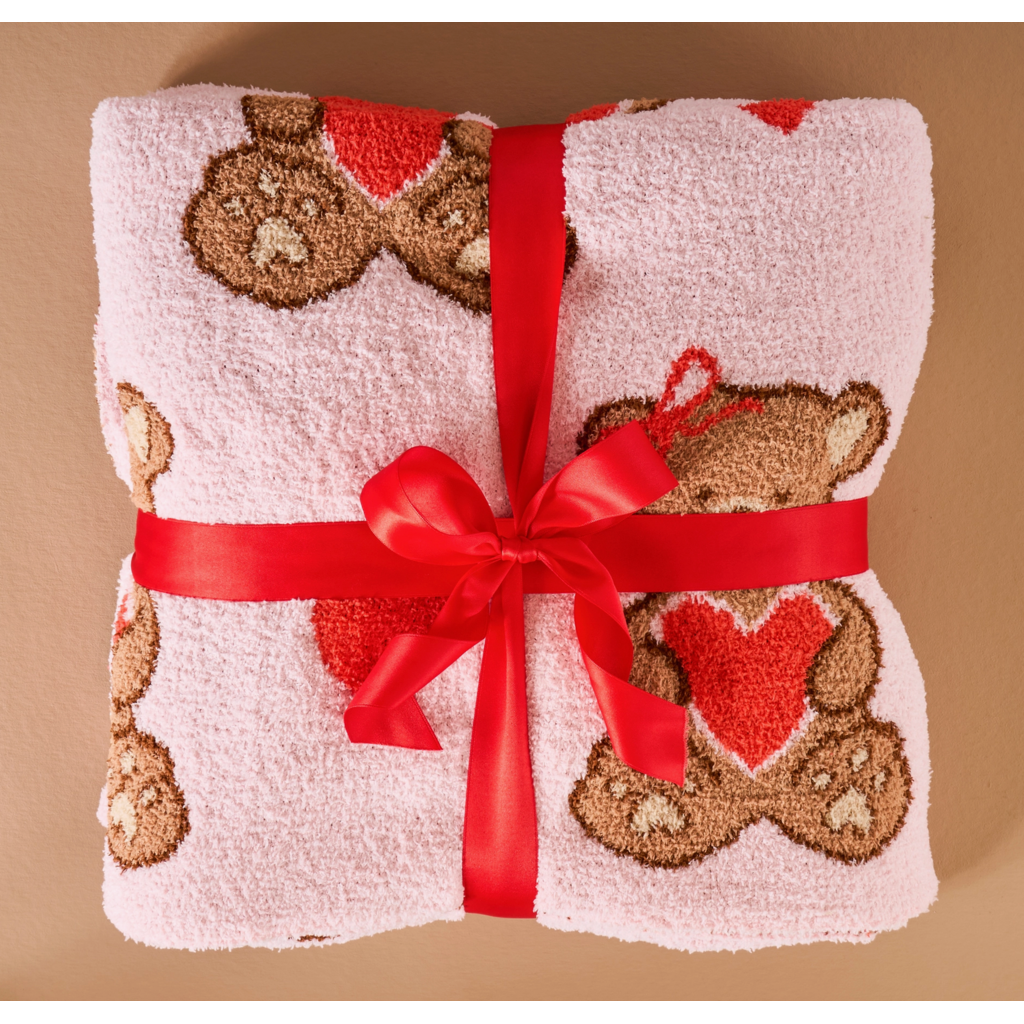 Teddy Bear Hugs Cozy Dreams Luxe Blanket