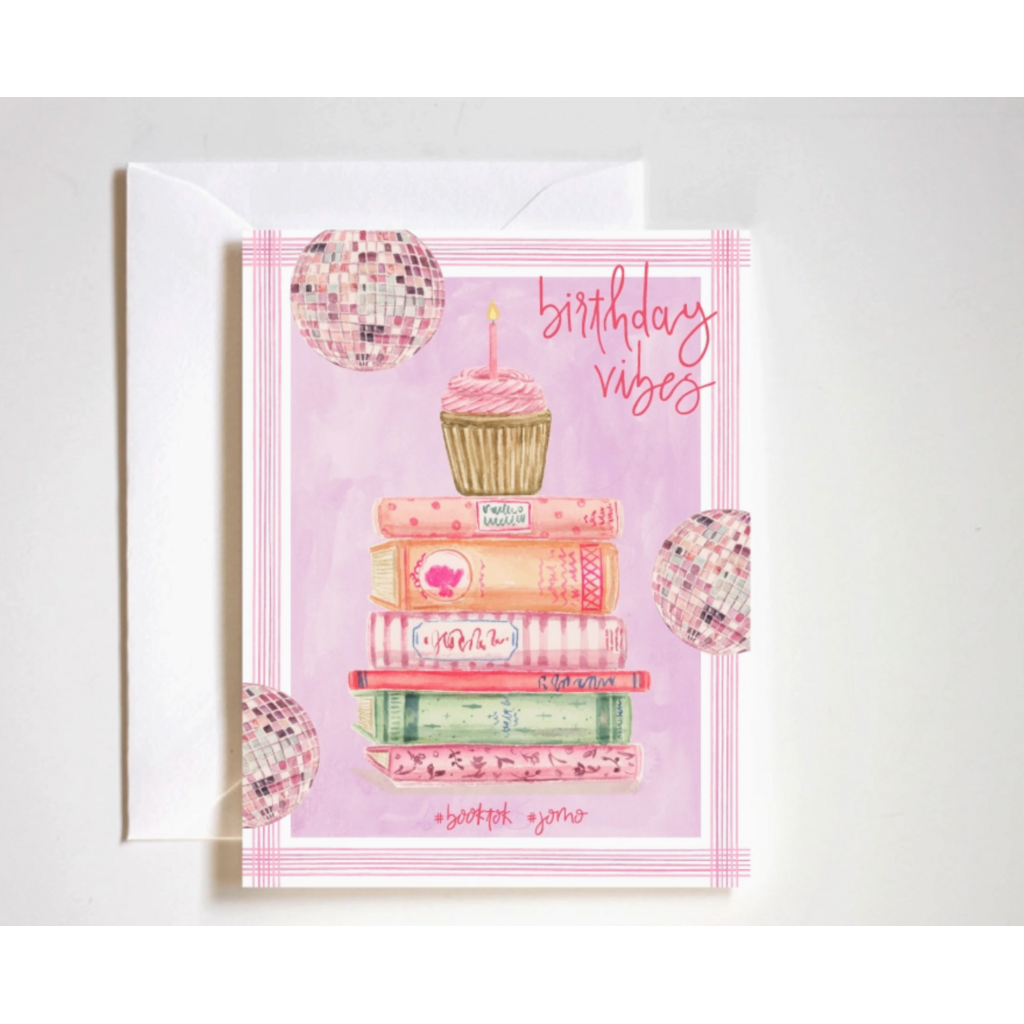 Birthday Vibes Book Lover Card