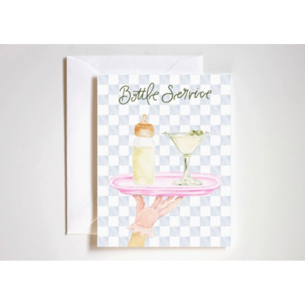 Bottle Service New Baby New Mom Card