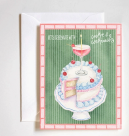 Let's Celebrate with Cake and Cocktails Birthday Card