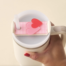 Charming Gingham Tumbler Lid Tag