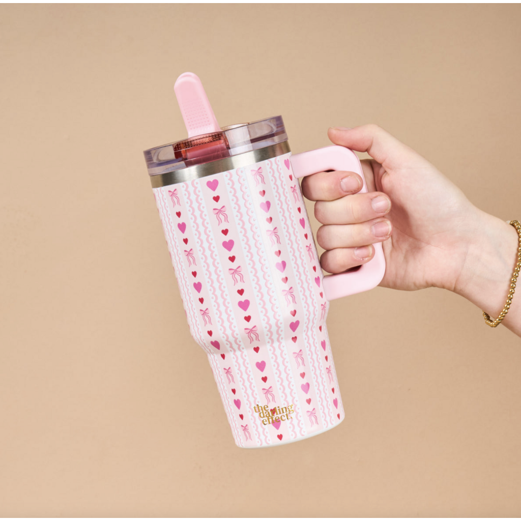 Oh So Lovely Flip Straw Tumbler 20oz