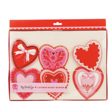 Layered Heart Banner