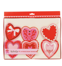 Layered Heart Banner