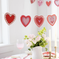 Layered Heart Banner