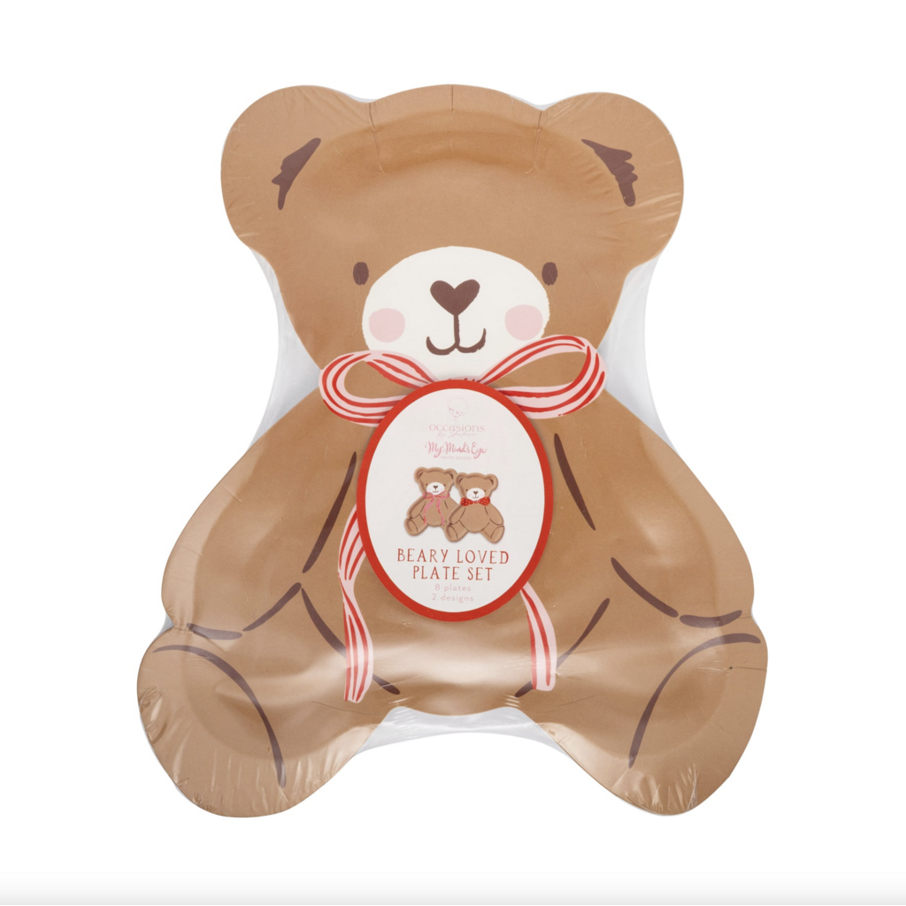 Beary Loved Teddy Bear Plate Set