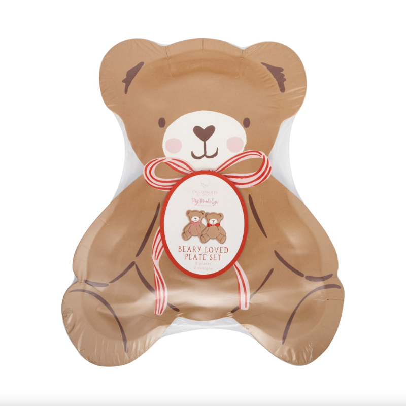 Beary Loved Teddy Bear Plate Set