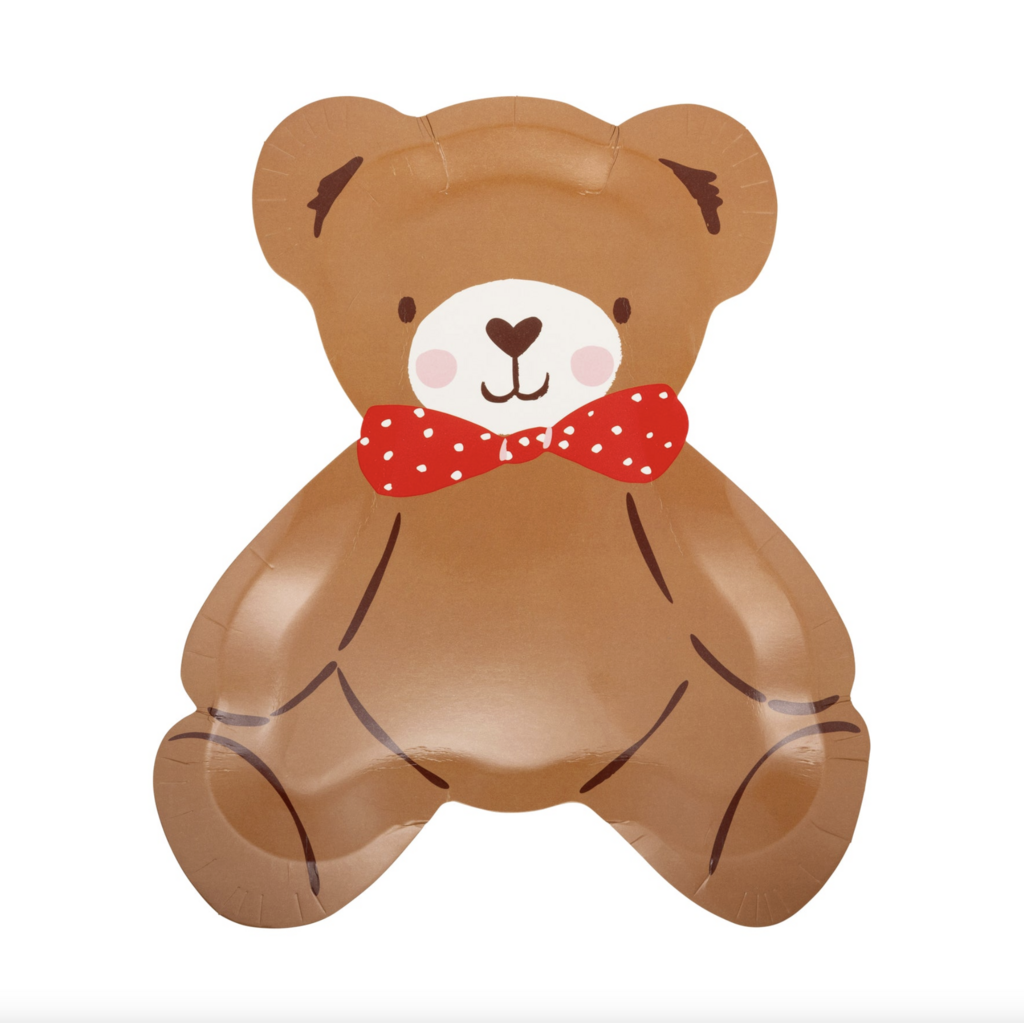 Beary Loved Teddy Bear Plate Set