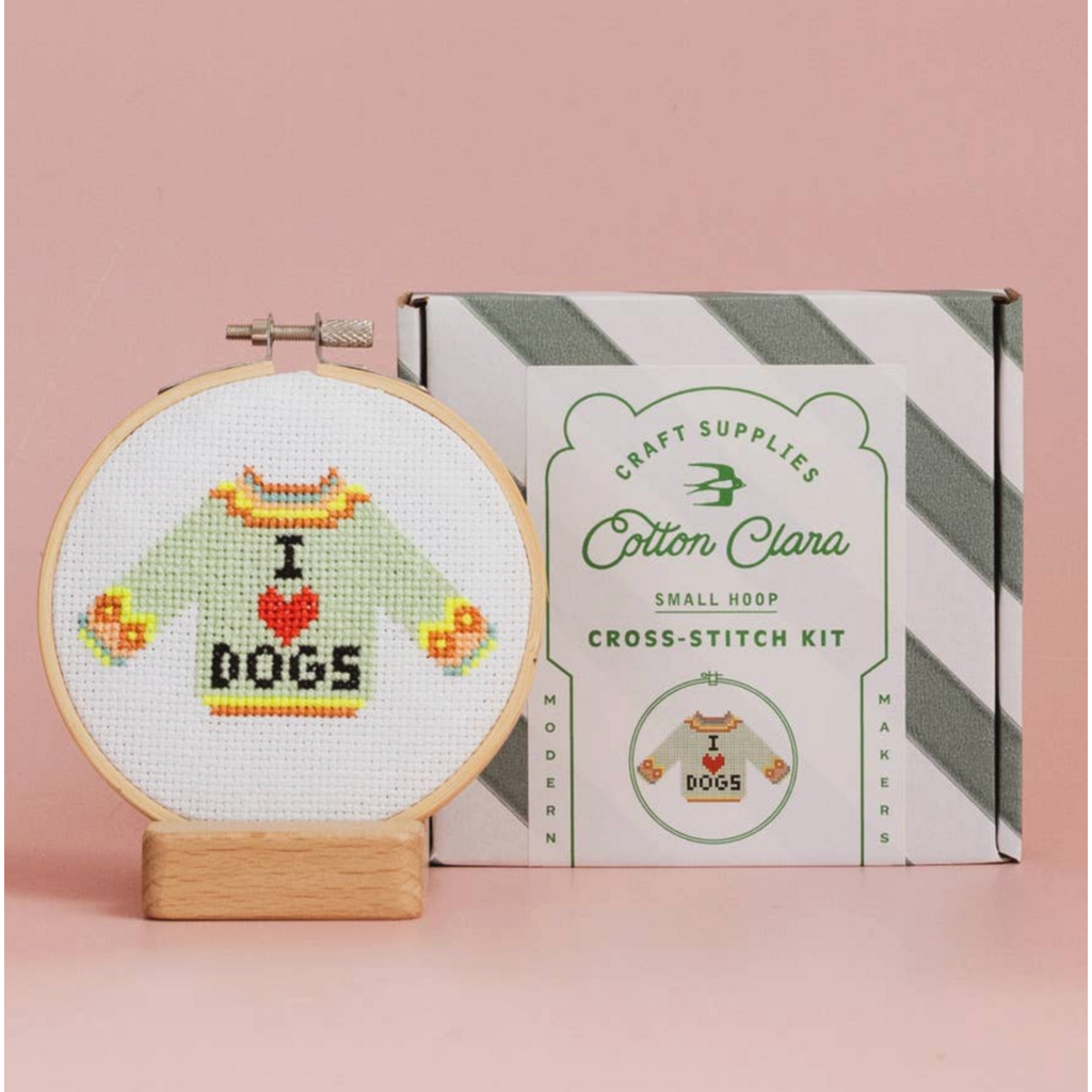 I Love Dogs Cross Stitch Kit