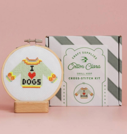 I Love Dogs Cross Stitch Kit