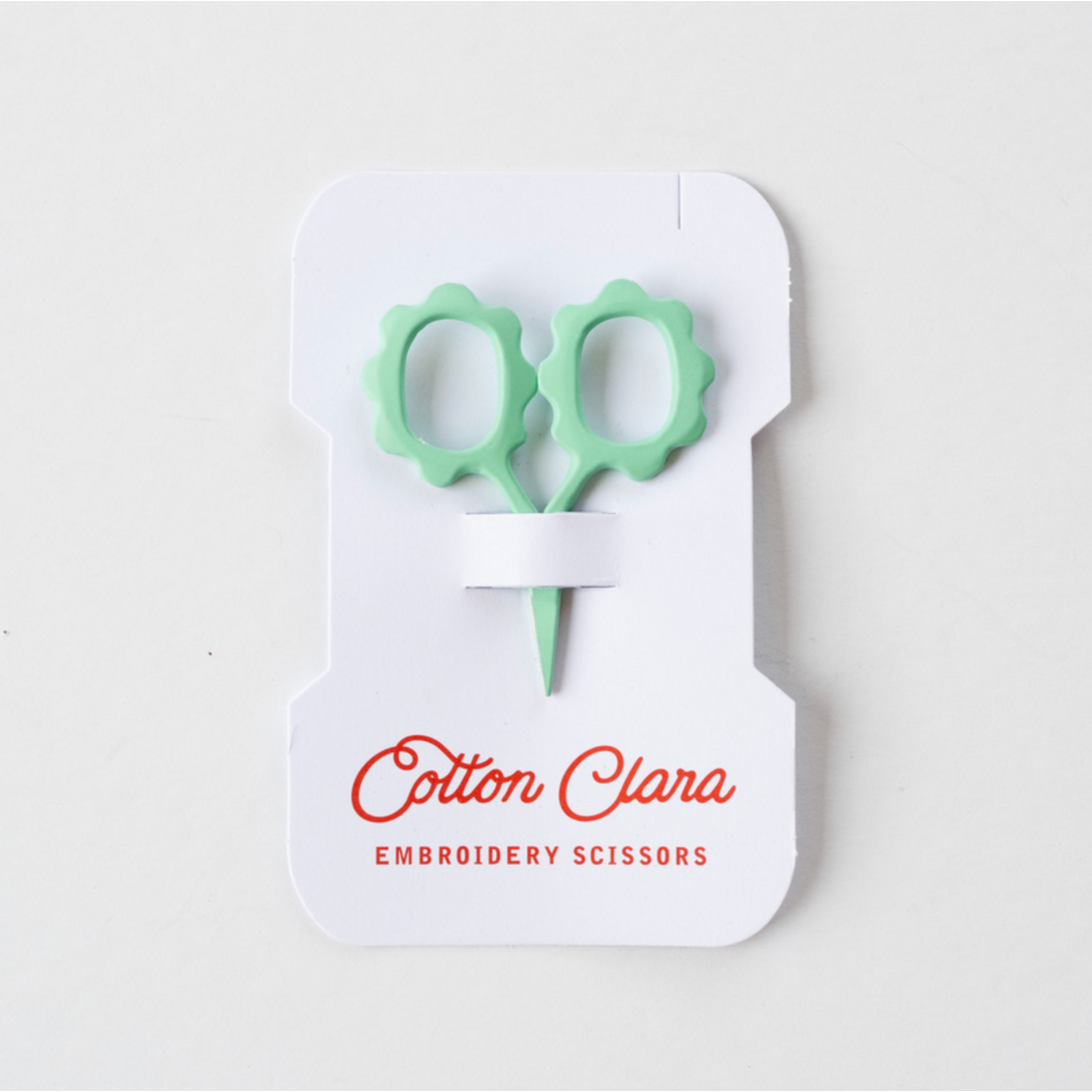 Mini Sunflower Embroidery Scissors Turquoise