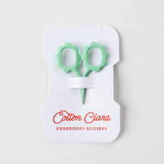 Mini Sunflower Embroidery Scissors Turquoise