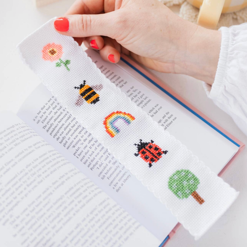 Nature Rainbow Cross Stitch Bookmark Kit