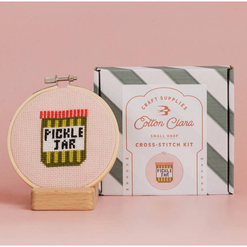 Pickle Jar Cross Stitch Kit