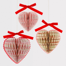 Meri Meri Honeycomb Heart X Liberty Paper