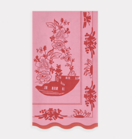 Pink Vintage Botanical Guest Towels