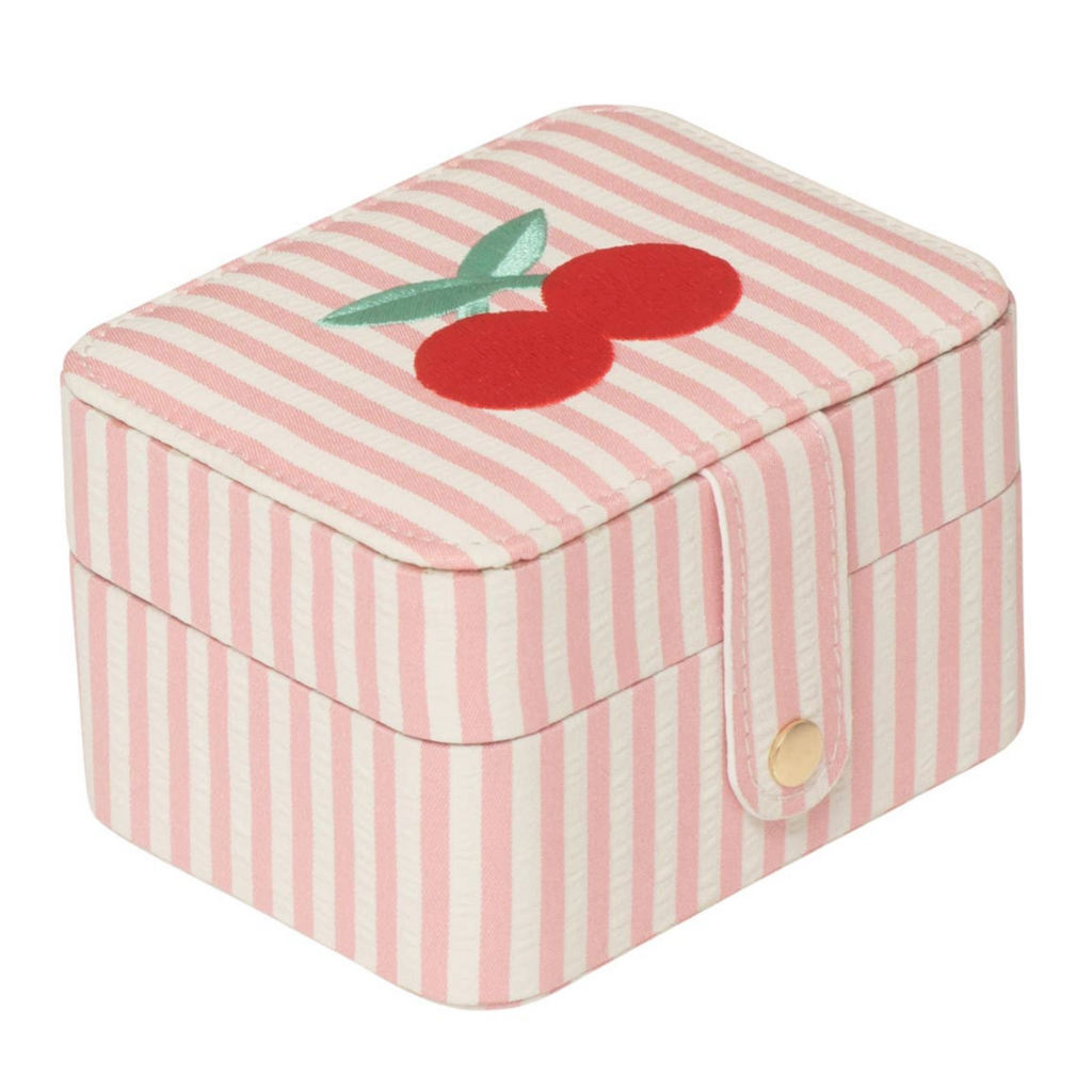 Stripe Cherry Jewelry Box