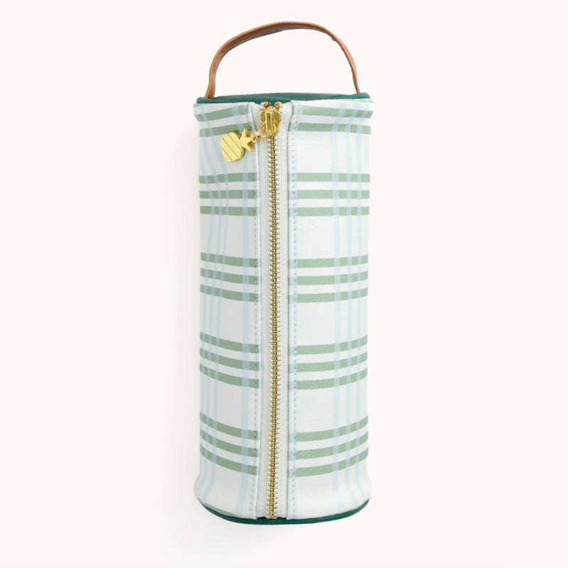 Pistachio Plaid Pen Case